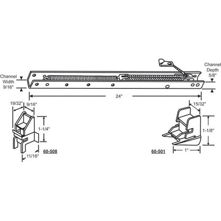 Strybuc 24in Window Channel Balance 60-234-21